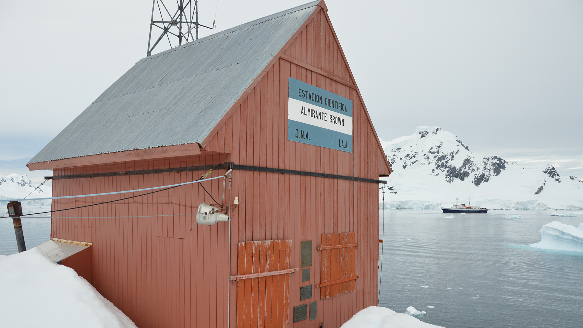 Brown Research Station, Antarctica. Photo by Elizabeth Nyman.